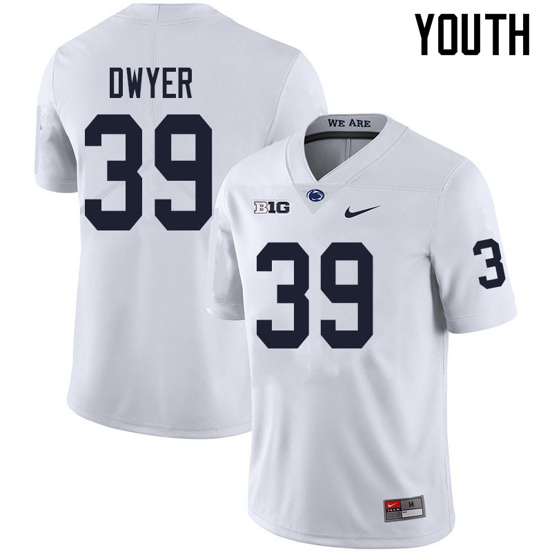 NCAA Nike Youth Penn State Nittany Lions Robbie Dwyer #39 College Football Authentic White Stitched Jersey JWE7098WZ